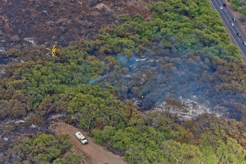 Māʻalaea fire. Sunday photos July 3, 2016. Photos courtesy: County of Maui, Ryan Piros.