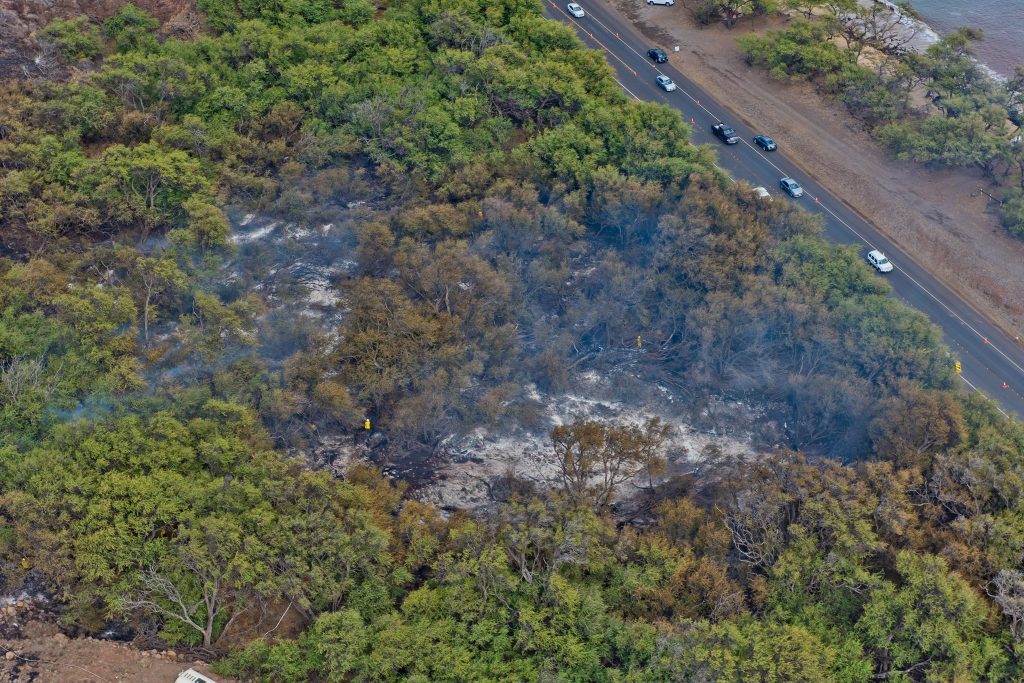 Māʻalaea fire. Sunday photos July 3, 2016. Photos courtesy: County of Maui, Ryan Piros.