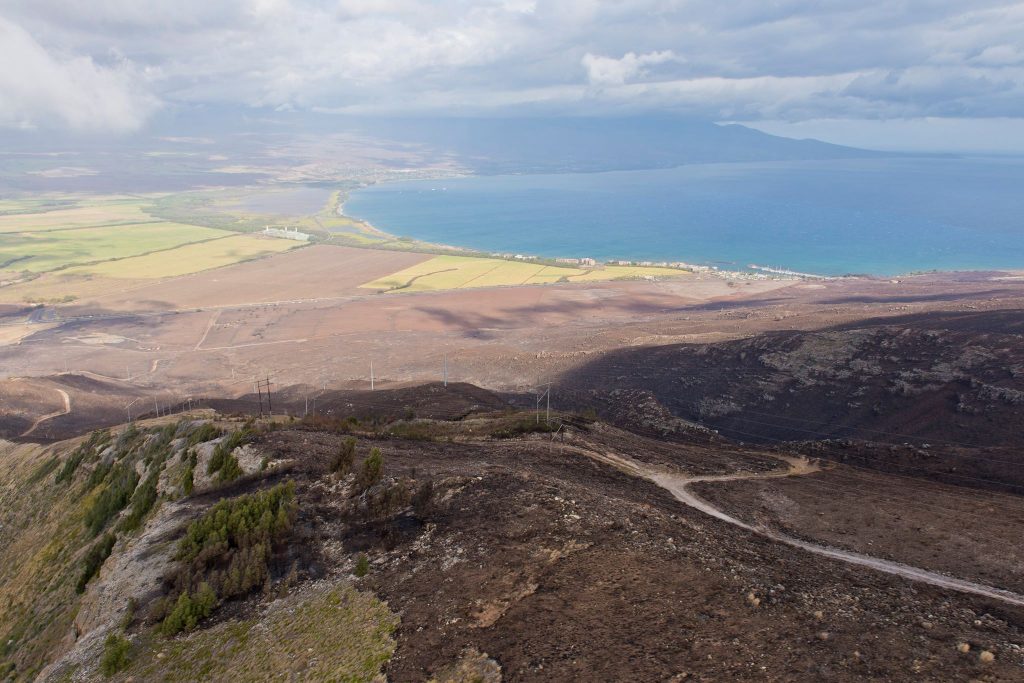 Māʻalaea fire. Sunday photos July 3, 2016. Photos courtesy: County of Maui, Ryan Piros.