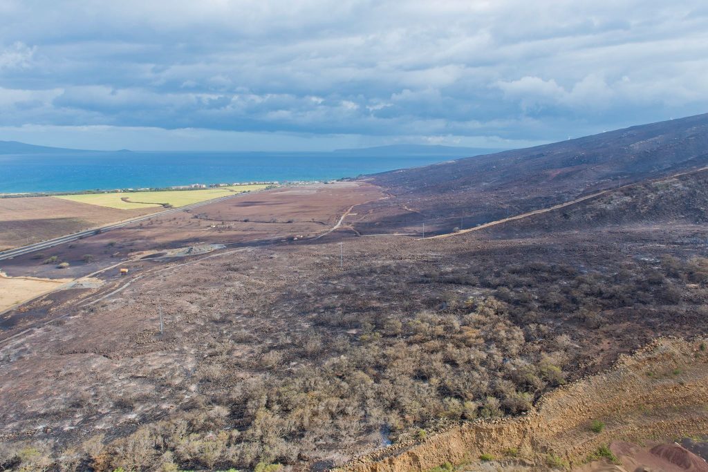 Māʻalaea fire. Sunday photos July 3, 2016. Photos courtesy: County of Maui, Ryan Piros.