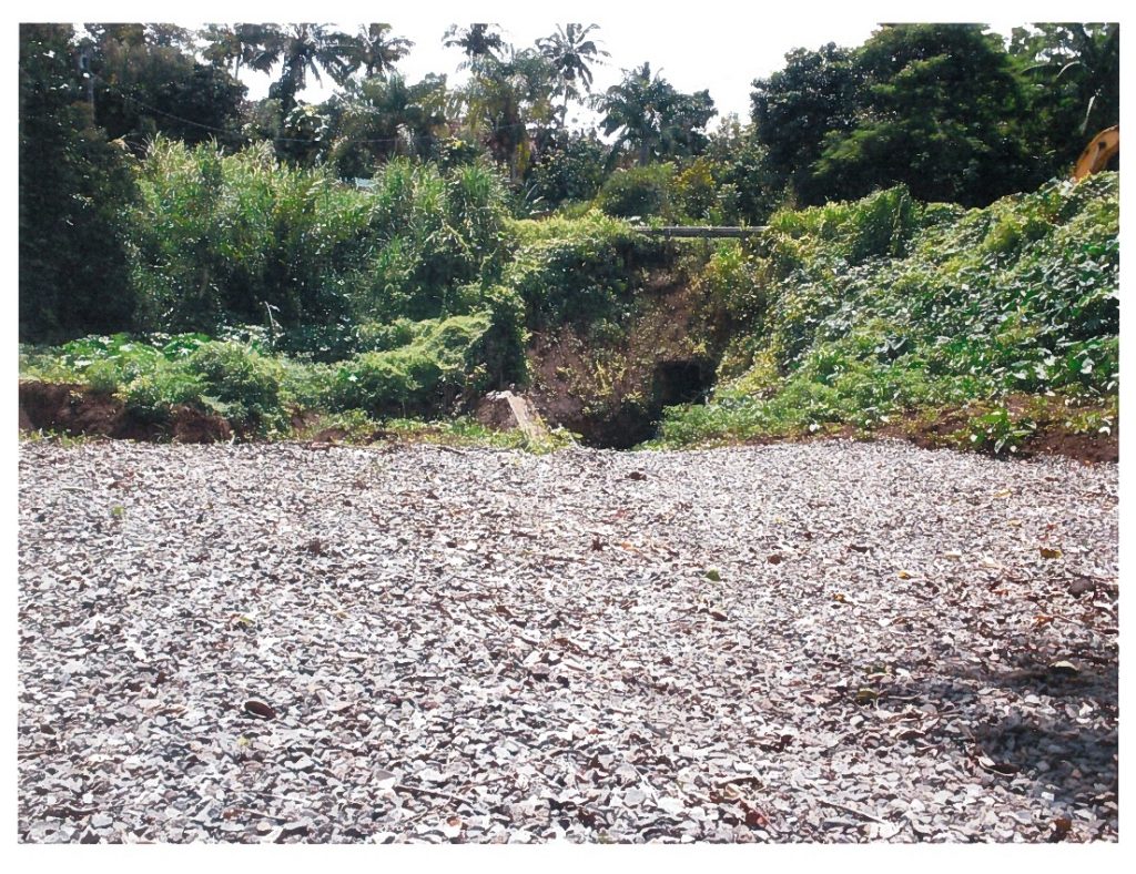 Haʻikū culvert and embankment repairs project. Photo credit: County of Maui Department of Public Works.
