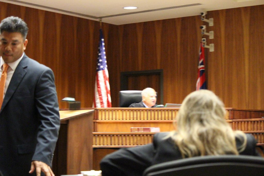 Second Circuit Court Chief Judge Joseph Cardoza with prosecuting team in the foreground led by Robert Rivera. Photo by Wendy Osher 7.12.16