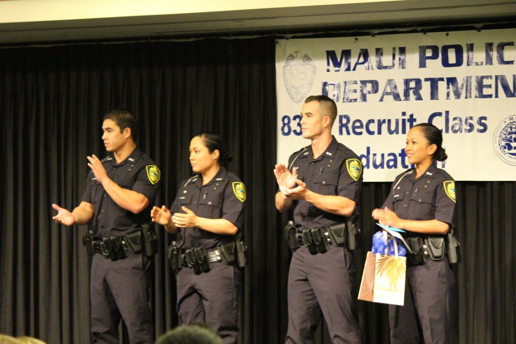 Maui Police Department 83rd Recruit Class and Emergency Services Dispatchers Graduation. Photo by Wendy Osher.