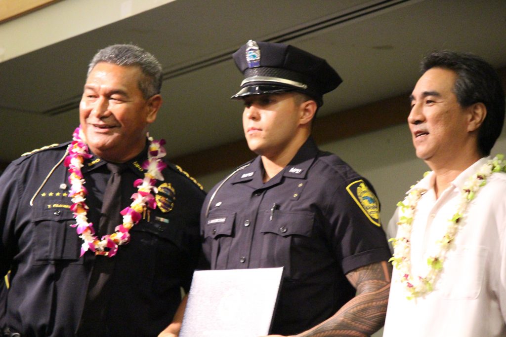 Maui Police Department 83rd Recruit Class and Emergency Services Dispatchers Graduation. Photo by Wendy Osher.