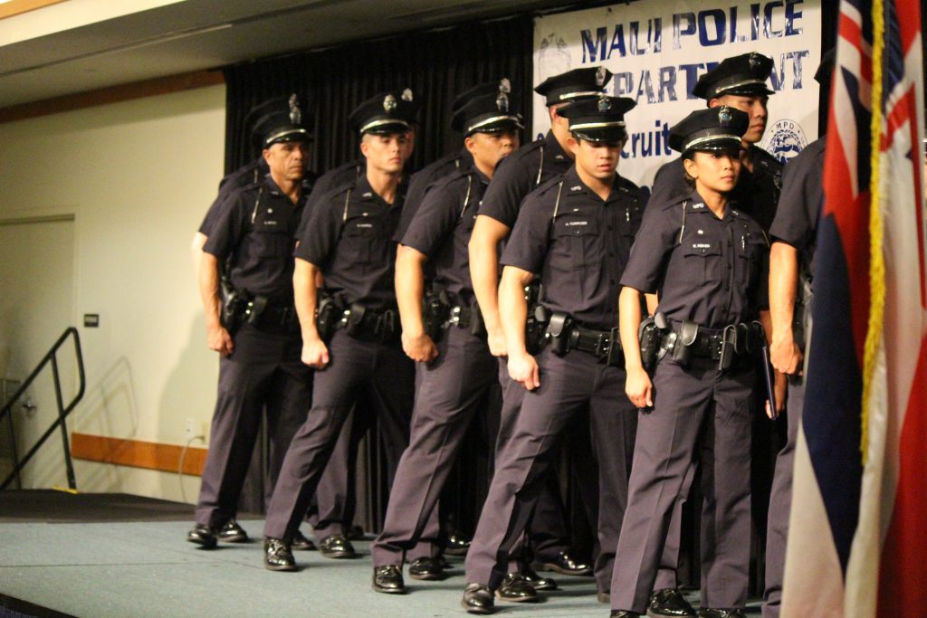 Maui Police Department 83rd Recruit Class and Emergency Services Dispatchers Graduation. Photo by Wendy Osher.