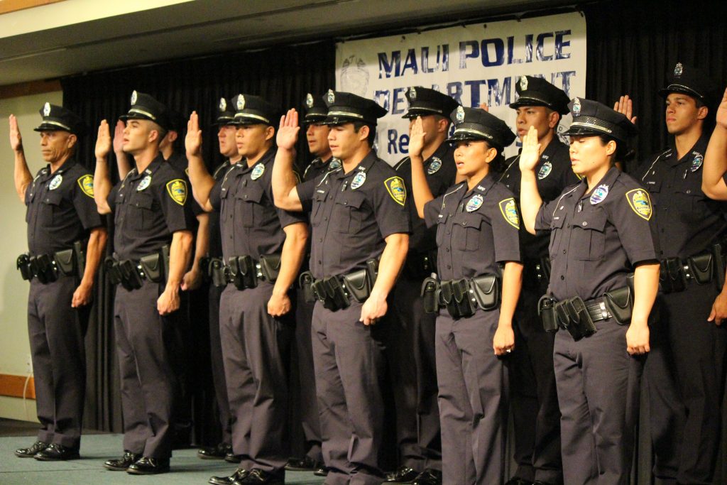 Maui Police Department 83rd Recruit Class and Emergency Services Dispatchers Graduation. Photo by Wendy Osher.