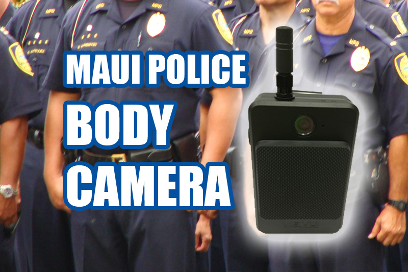 Maui Police Department body camera study. Maui Now graphics.