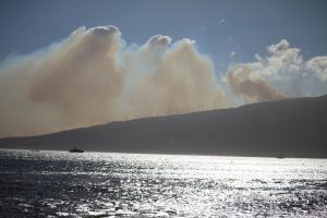 Photo taken at 5 p.m. July 8 from Sugar Beach by Maui Now writer Nicole Schenfeld