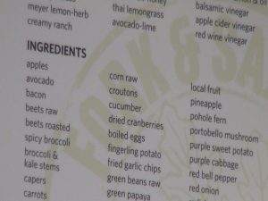 Fork & Salad features more than 50 fresh ingredients, most of them local. Courtesy photo.