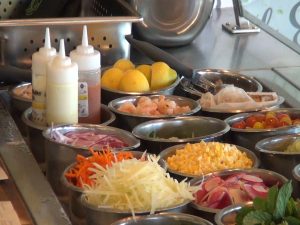 Fresh ingredients for salads and sandwiches on display at Fork & Salad. Courtesy photo.