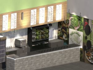 Architectural drawing for the vision of Fork & Salad. Courtesy photo.