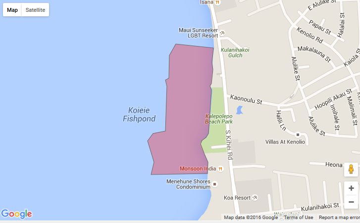 Brown Water Advisory. Kōʻieʻie 7.15.16. Courtesy: DOH.