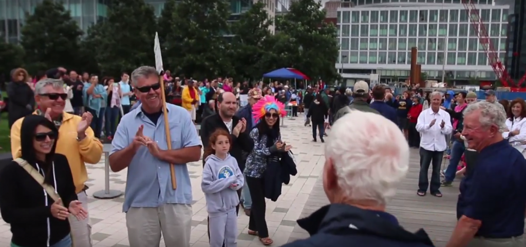 Hōkūleʻa arriving in Boston, MA (7.09.2016) Image credit: Polynesian Voyaging Society / Nāʻālehu Anthony / ʻŌiwi TV