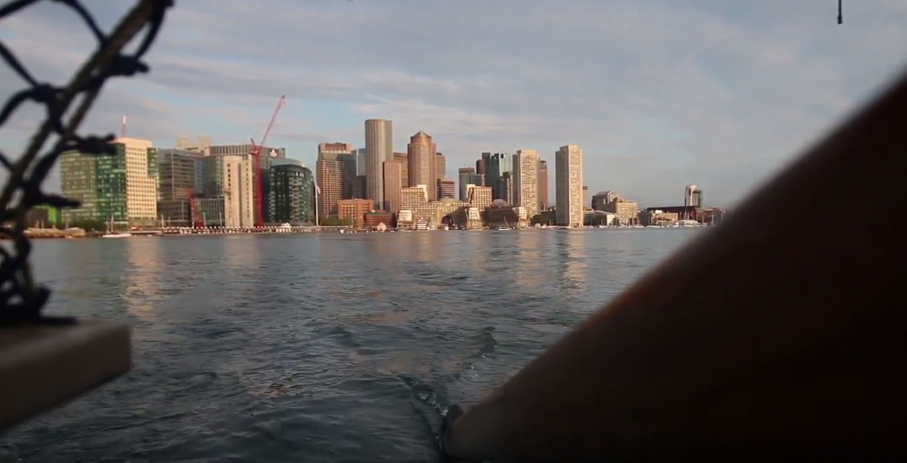 Hōkūleʻa arriving in Salem, MA (7.09.2016) Image credit: Polynesian Voyaging Society / ʻŌiwi TV