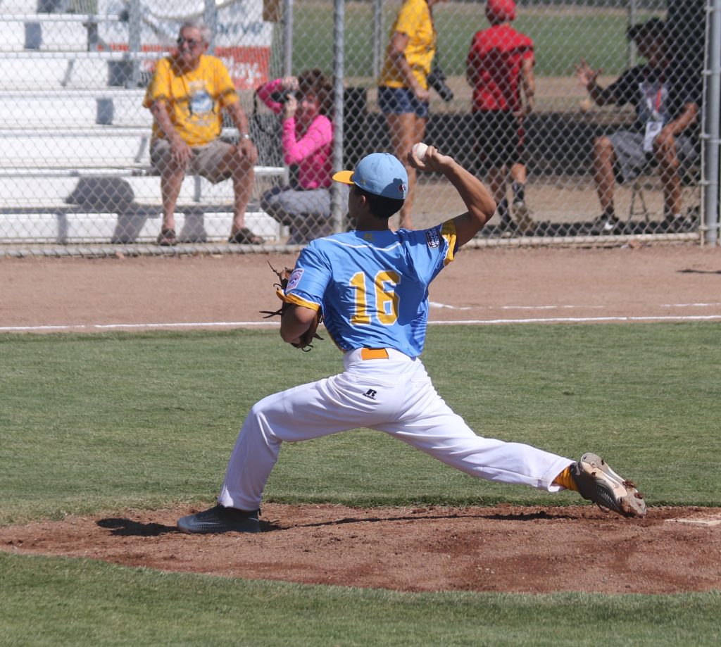Lee Souza. Central Maui Little League Intermediate (13U) All-Star team. Photo credit: Trevor Tokishi