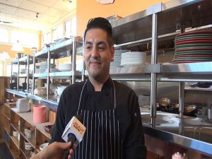 Hali‘imaile General Store Executive Sous Chef Adrian Solorzano. Photo by Kiaora Bohlool.