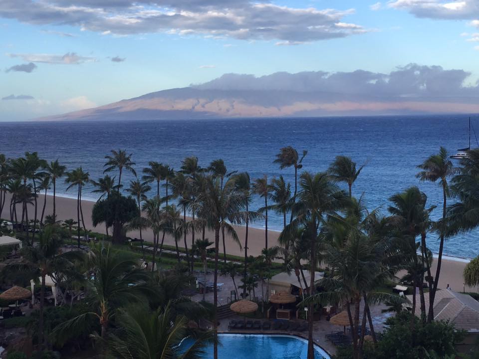 Pre-Lester, Kāʻanapali on Thursday morning, 9.1.16. PC: Joan Howard Allen