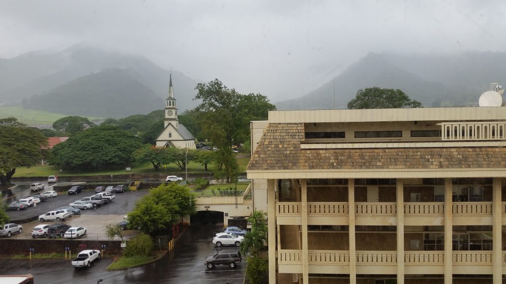 Wailuku, Maui during Flash Flood Warning on Tuesday afternoon, 9.13.16. PC: Wendy Osher.