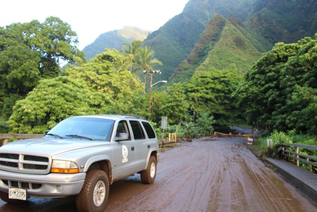 ʻĪao Valley, Kepaniwai Park closed due to flood debris from flash flood. PC: 9.14.16 by Wendy Osher.