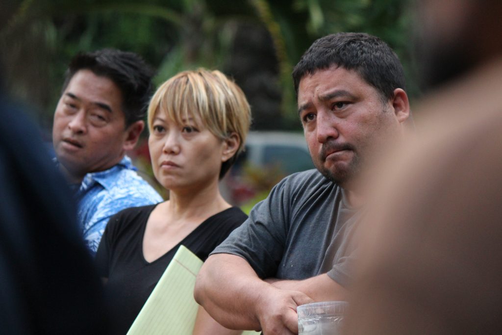 Lisa Higa, ʻĪao Valley resident. Her family was rescued from the roof of their home during the rising flood.