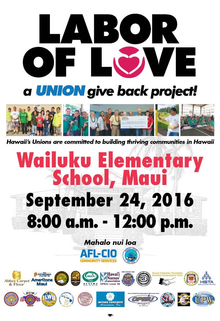 Labor of Love. Event poster.
