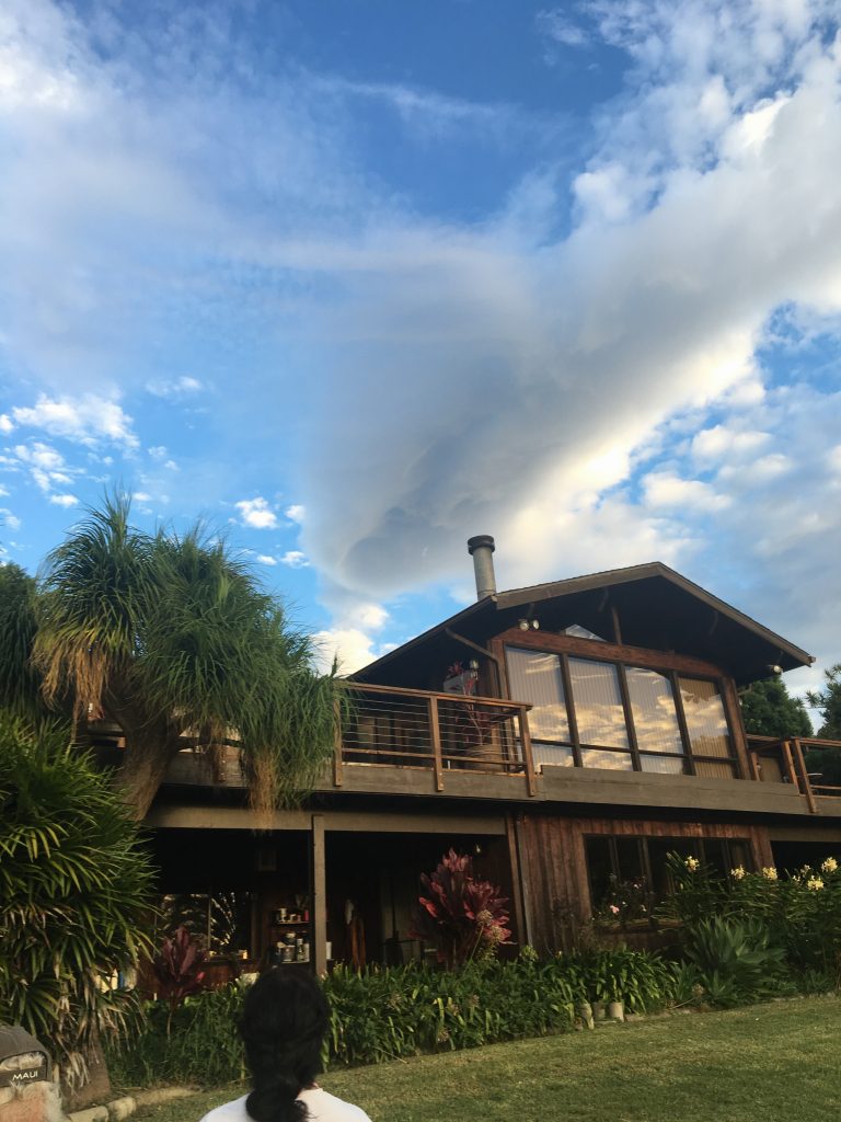 Interesting cloud formation ahead of Lester. Photo 9.1.16. PC: Lucas Board