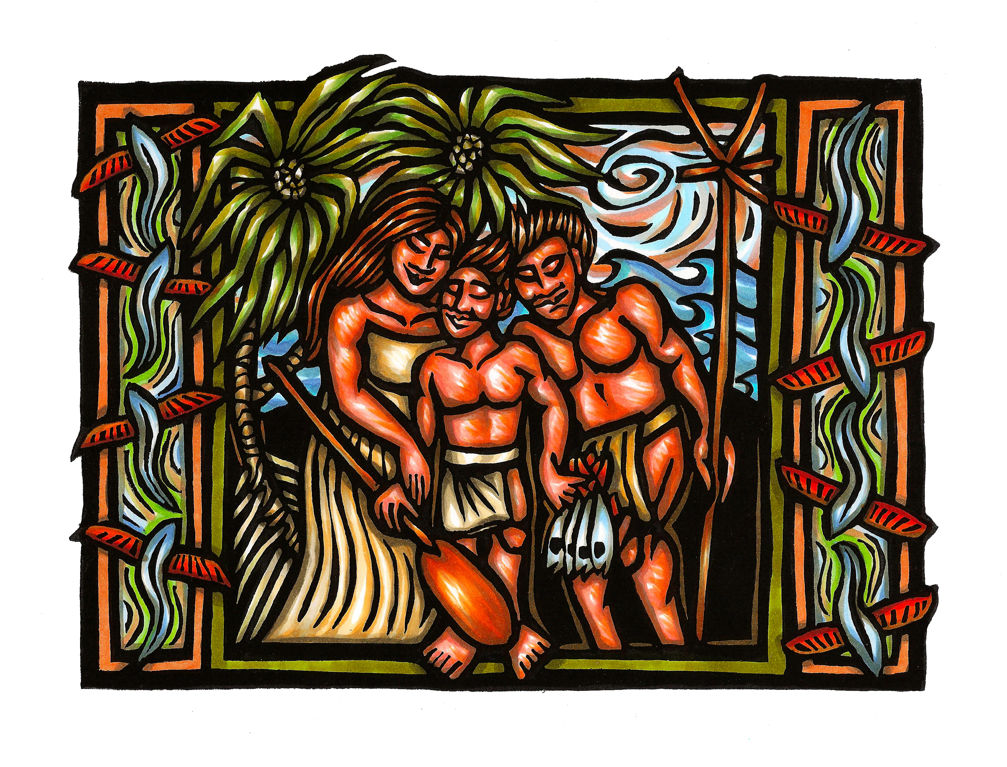 The Maui Arts & Cultural Center is presenting a first-ever Hawaiian language performance on Maui of the exciting moʻolelo (story) “Pākaʻa Lanakila!” on Sunday, October 23 at 5pm in the Castle Theater. Image courtesy: Maui Arts & Cultural Center.