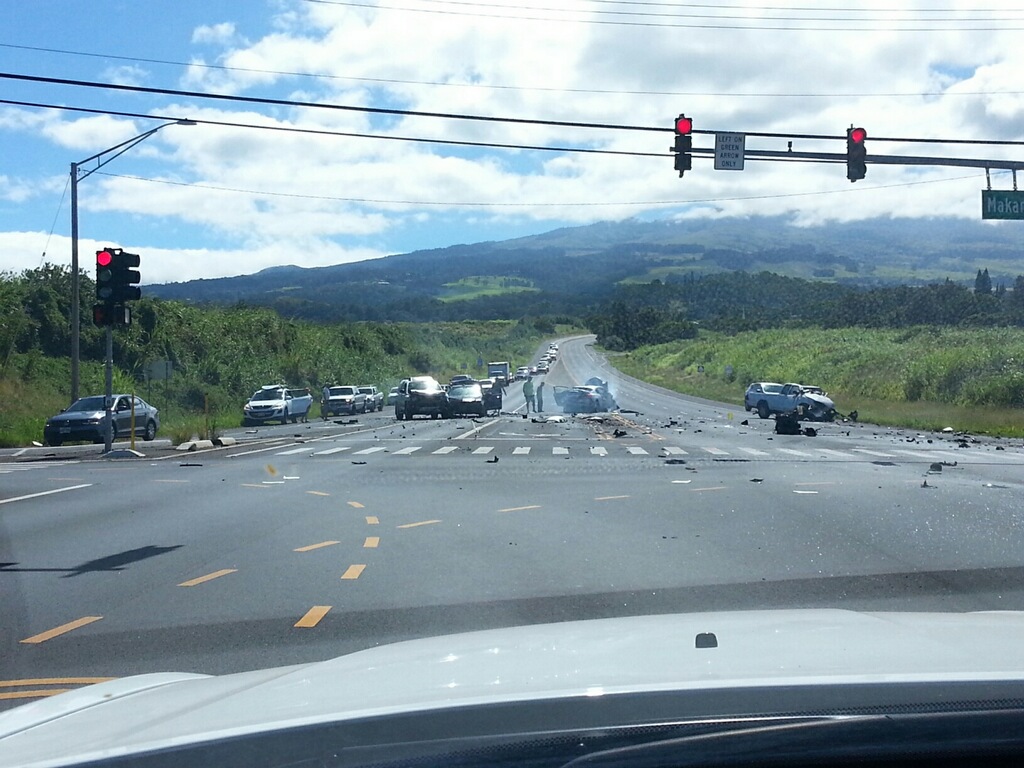 Haleakalā Highway accident, 10.816. PC: Mike Tracey