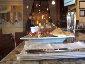 Food in the dining room at Pita Paradise. Photo by Kiaora Bohlool.
