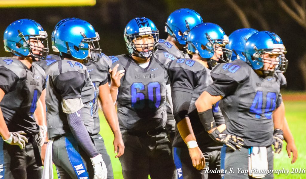 The King Kekaulike football team held its season-ending awards on Nov. 18 at the school's cafeteira. File photo by Rodney S. Yap.