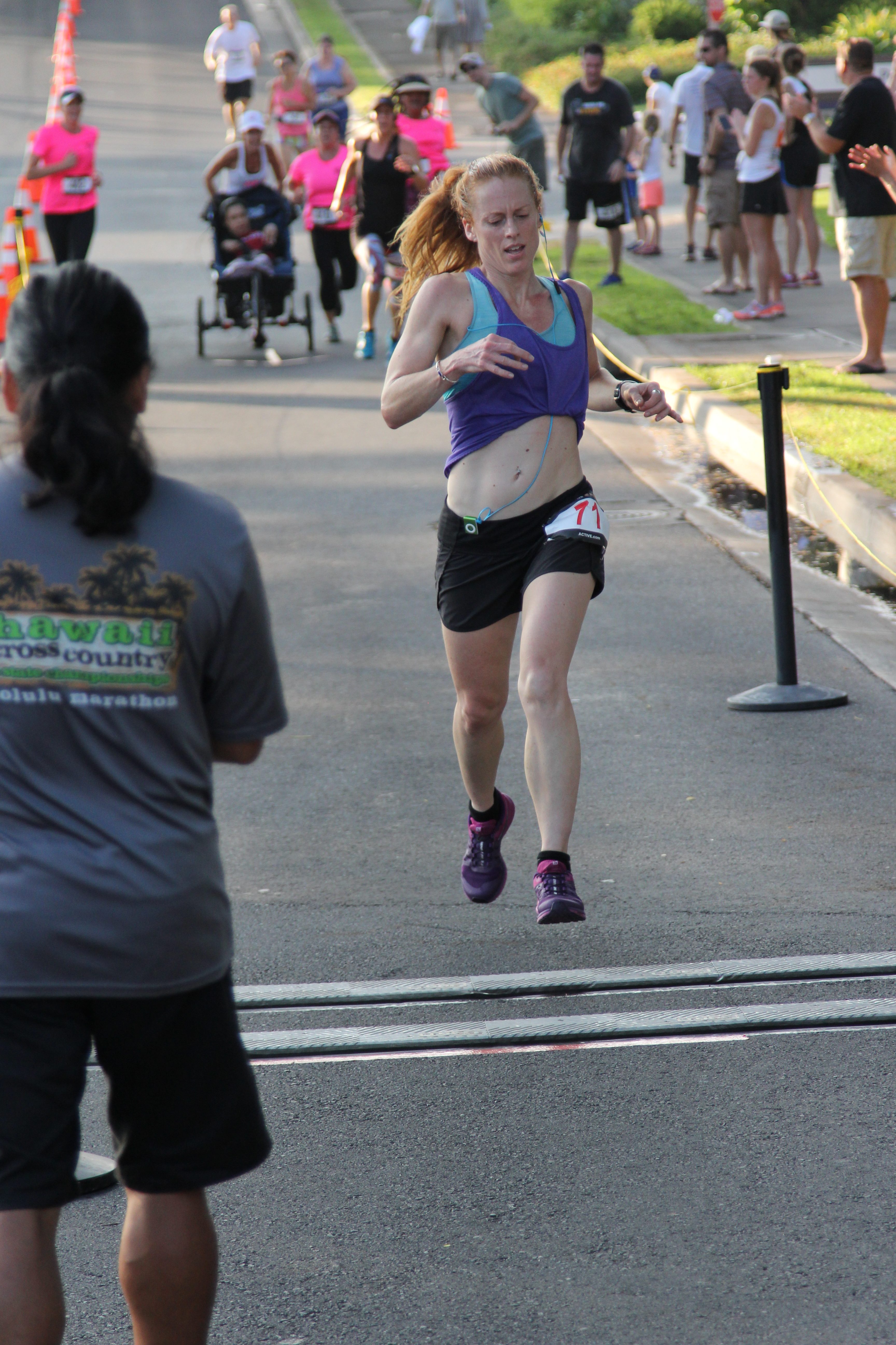 Sarah Seads (10K F winner). Day of Hope 2016.