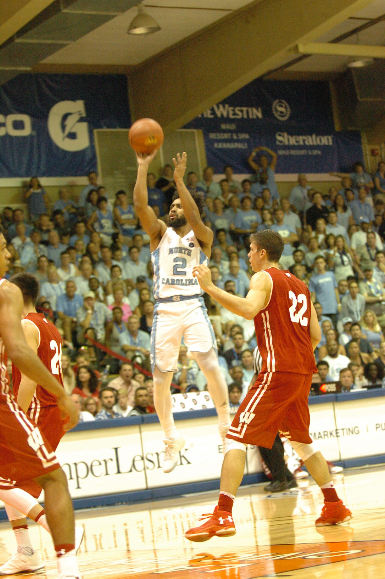 UNC #2 Joel Berry II. Championship game between UW vs UNC at the 2016 Maui Jim Maui Invitational. PC: Joel B. Tamayo.