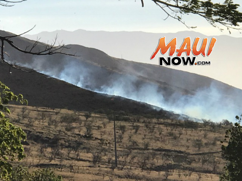 Olowalu brush fire 11.23.16. PC: Kaila.