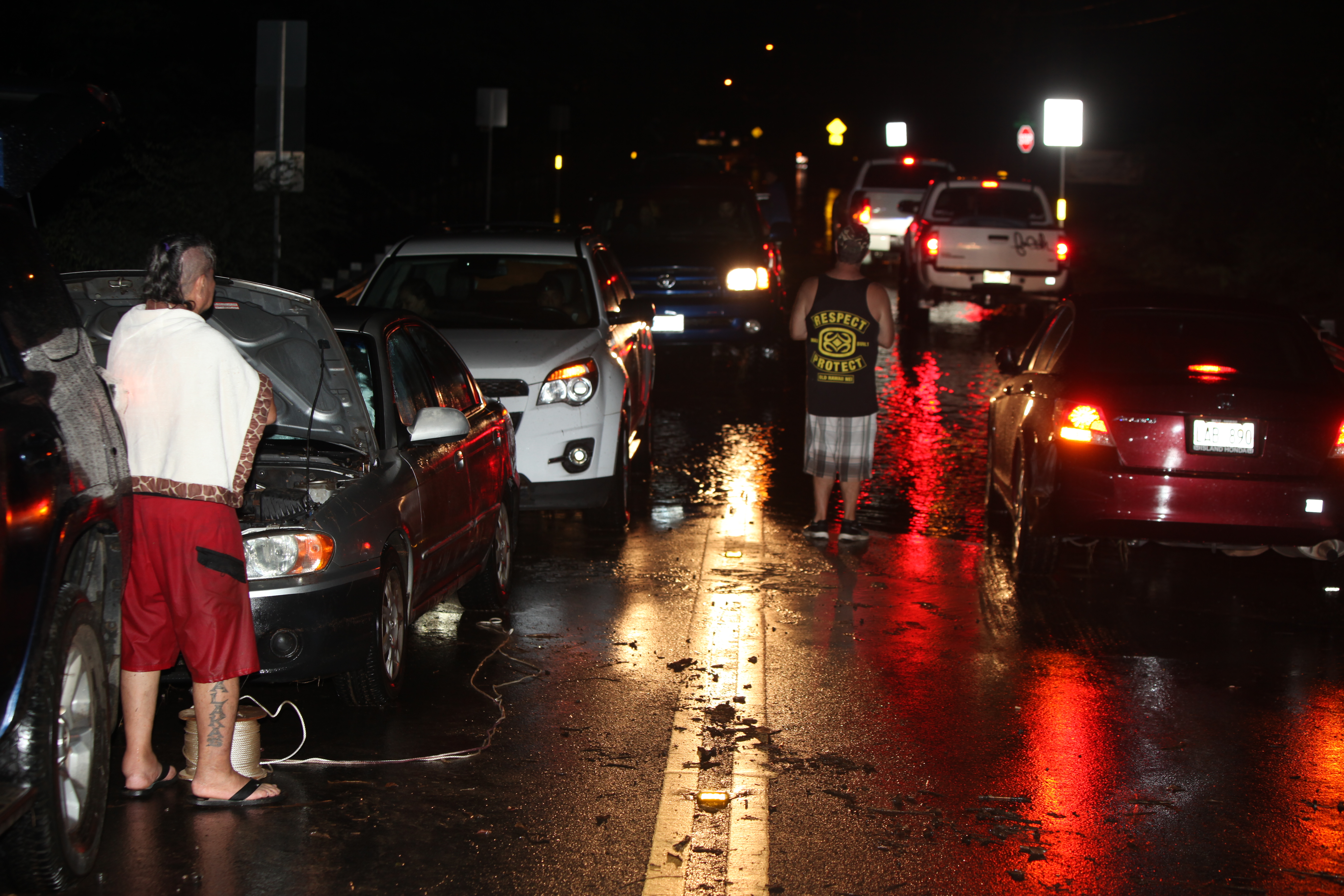 Kīhei flooding, 12.11.16. Photos By Kevin J. Olson.