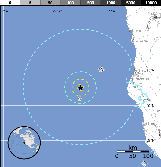 California earthquake, 12.08.16. PC: USGS
