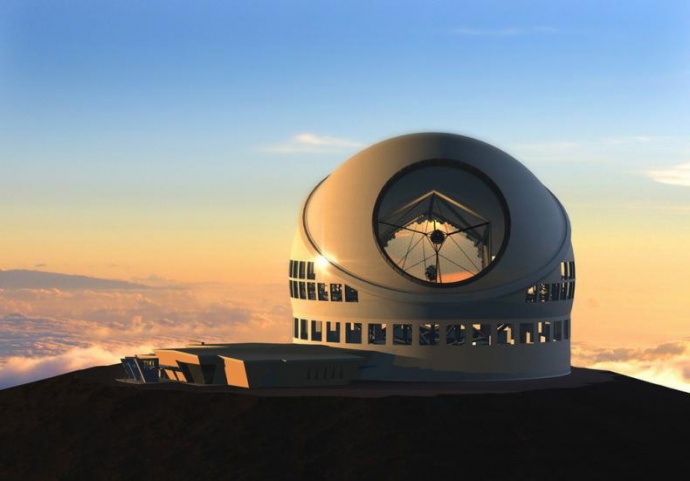 PC: Artist's interpretation of the TMT on Mauna Kea.  File image courtesy tmt.org.