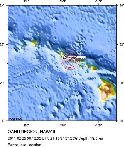 Oahu earthquake december 2025