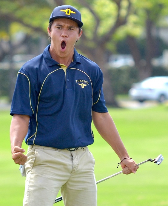 Punahou's Kalena Preus . Photo by Rodney S. Yap.