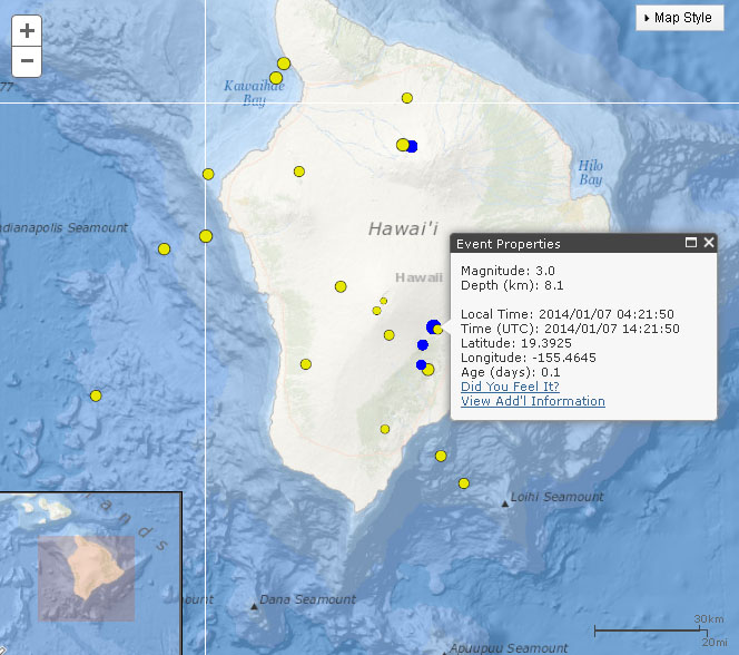Hawaii earthquake today maui