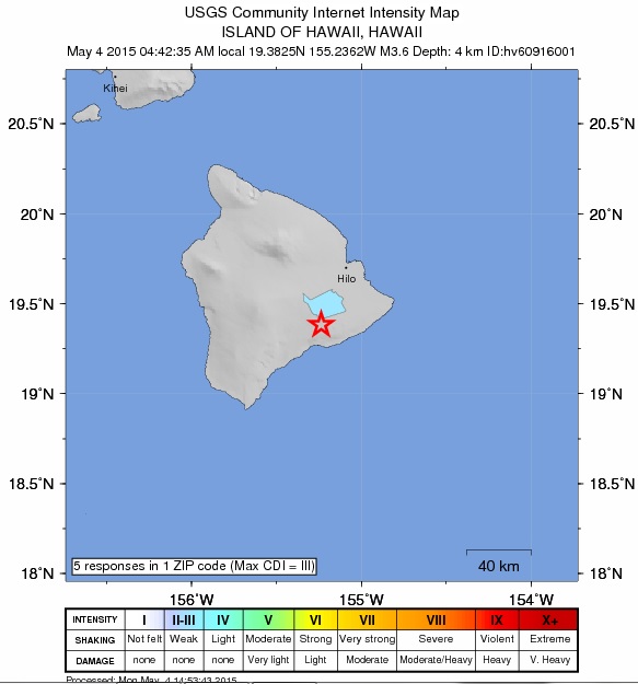 Hawaii earthquake today maui