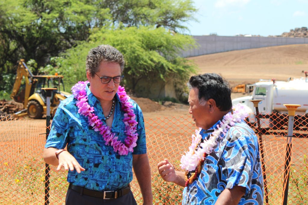Water Feature and Tram Part of Kahului Airport's RentACar Facility