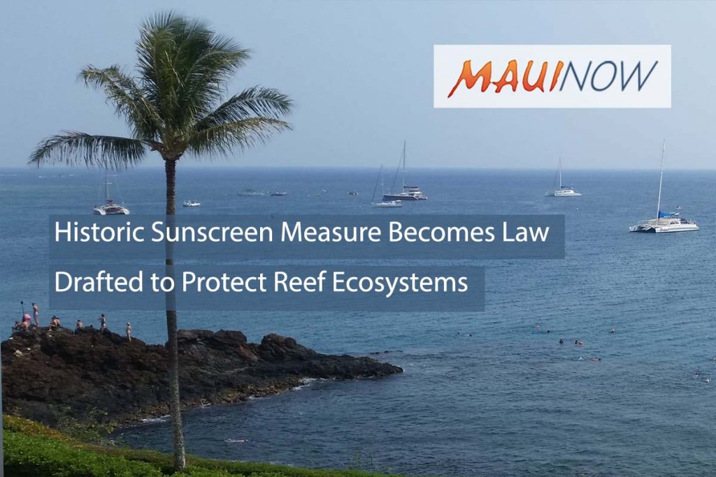 Historic Sunscreen Ingredient Ban to Protect Hawai‘i’s Reefs