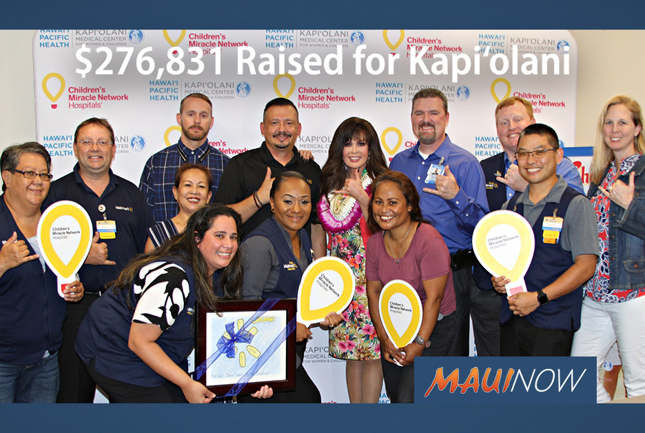 Hawai‘i Walmart & Sam’s Clubs Raised 276,831 for Kapi‘olani Maui Now