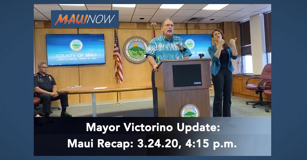 Mayor Update: Considers Designating Maui Quarantine Hotel for Arriving Residents Mayor Update: Considers Designating Maui Quarantine Hotel for Arriving Residents