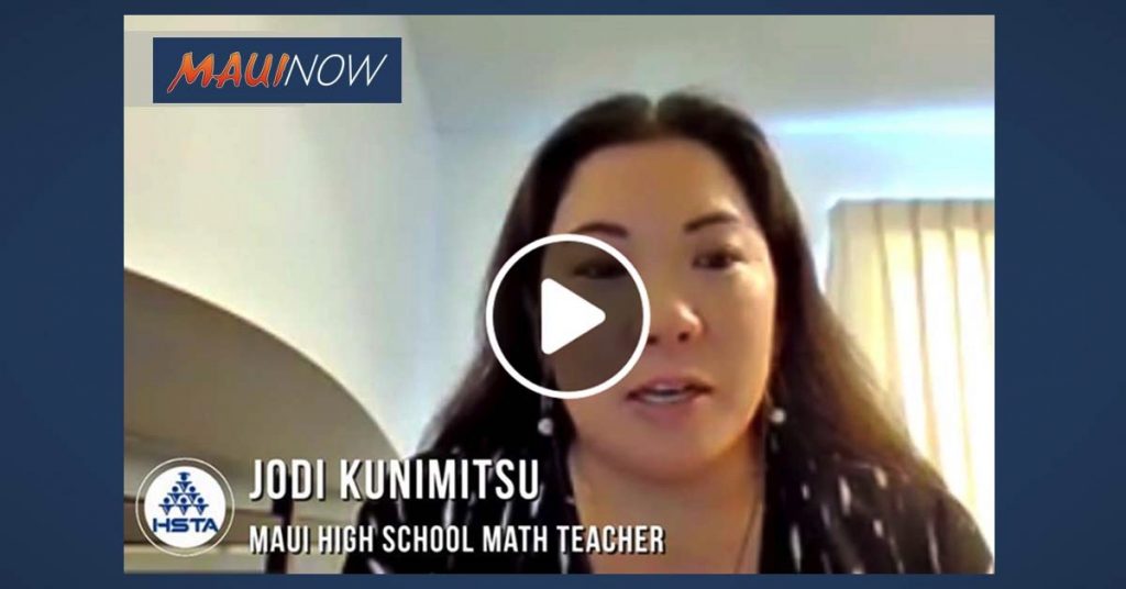 Maui Teacher Urges Governor Against “Balancing the Budget on the Backs