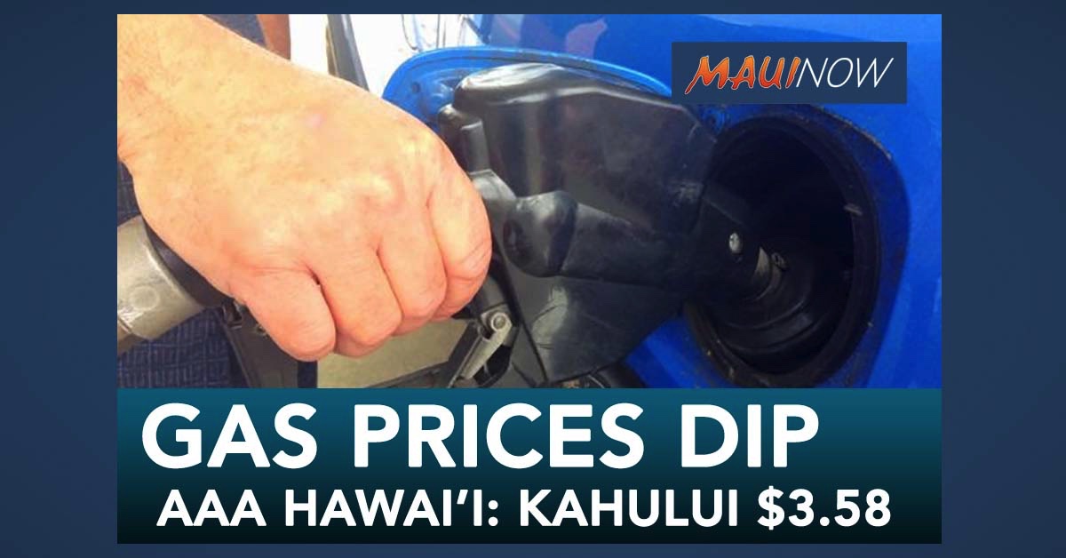 Hawaiʻi Gas Prices Dip Maui Now