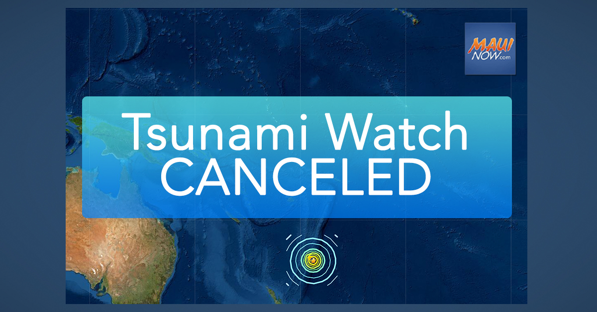 UPDATE: Tsunami Watch CANCELED for Hawaii Following 8 ...