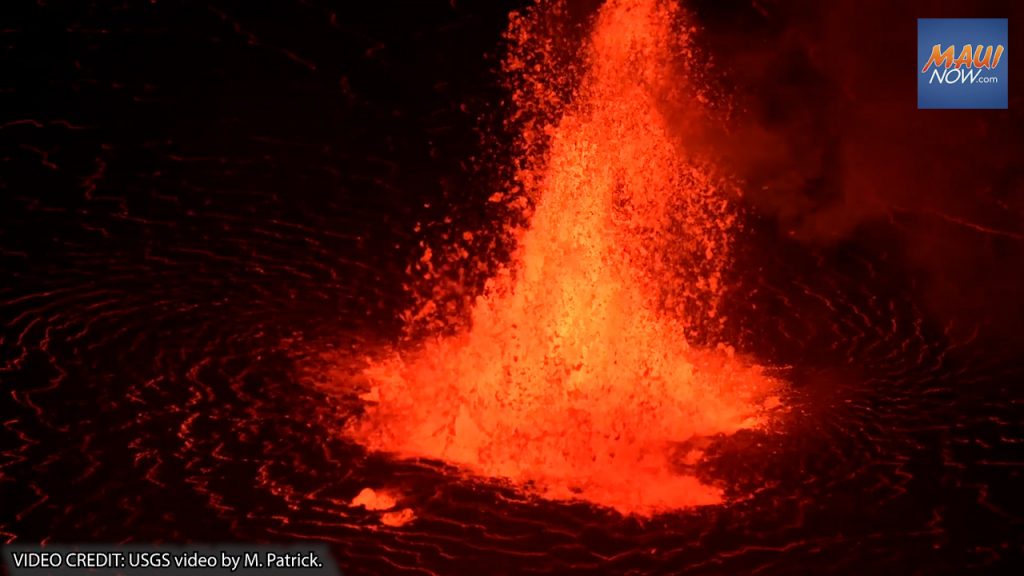 New Eruption at Kīlauea Volcano Features Fountains of Lava at Crater