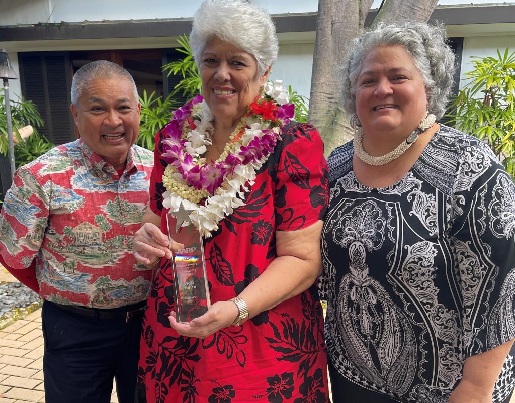 Aarp Hawaiʻi Presents Volunteer Vicki Franco With Highest State 