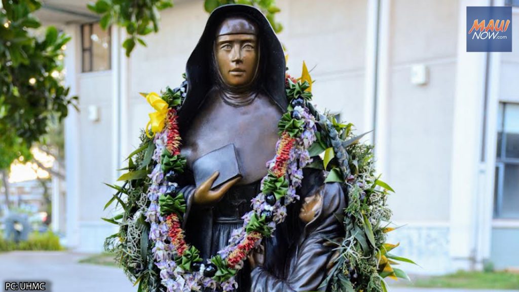 Sculpture of Marianne Cope installed at UH Maui campus to inspire